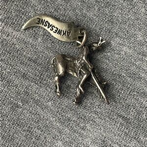 Vintage Sterling Akwesasne Native American charm/pendant